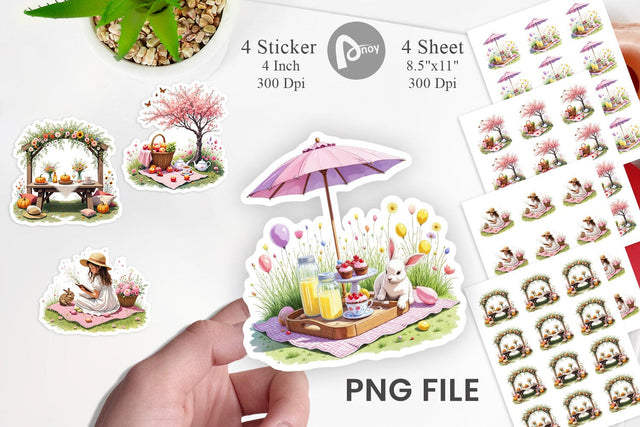 Summer Picnic Dreams Sticker Sublimation artnoy 