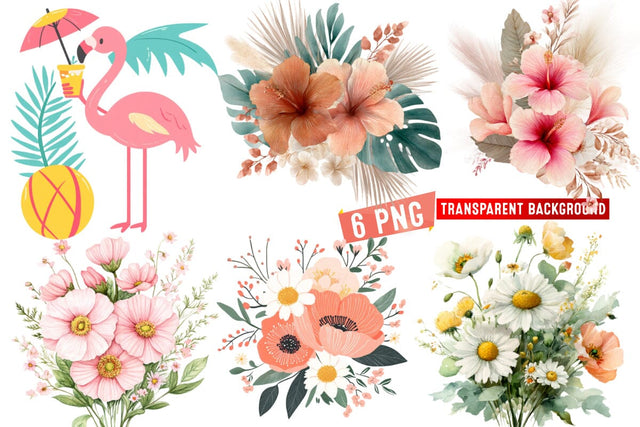 Summer png,Summer Clipart png,Whismcal Summer Spring Clipart Sublimation BlackCatsMedia 