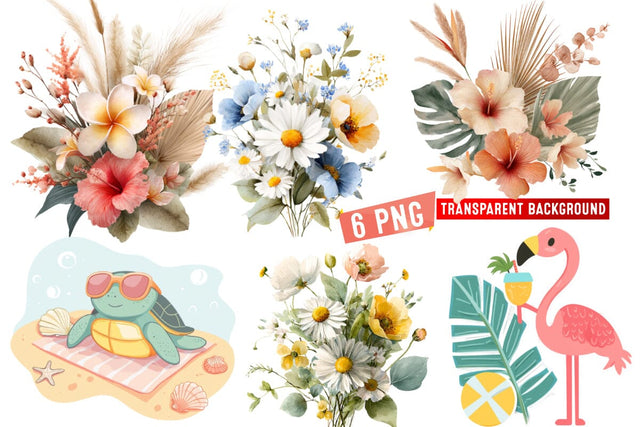 Summer png,Summer Clipart png,Whismcal Summer Spring Clipart Sublimation BlackCatsMedia 