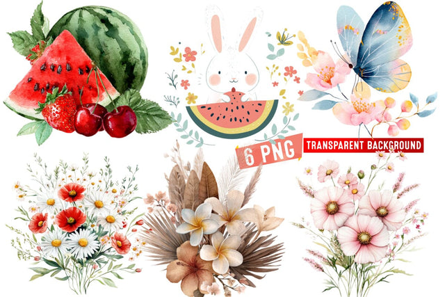 Summer png,Summer Clipart png,Whismcal Summer Spring Clipart Sublimation BlackCatsMedia 