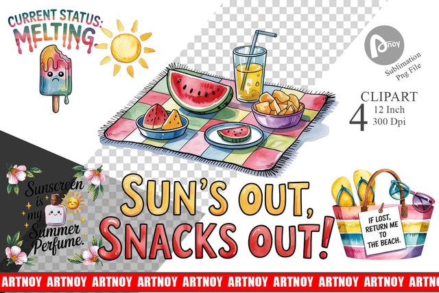 Summer Quote Clipart Sublimation artnoy 