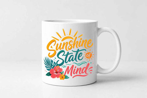 Summer Quote PNG | Sunshine State of Mind Sublimation Download SVG BillahCrafts 
