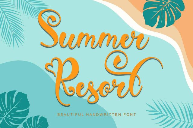 Summer Resort Font Prasetya Letter 