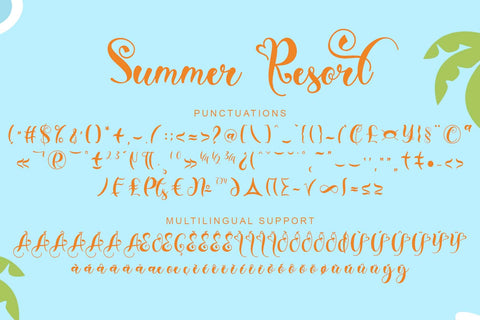 Summer Resort Font Prasetya Letter 