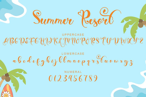 Summer Resort Font Prasetya Letter 