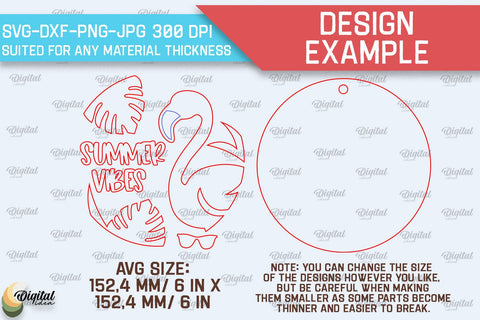 Summer Round Sign Laser Cut. Layered Summer Sign SVG SVG Evgenyia Guschina 