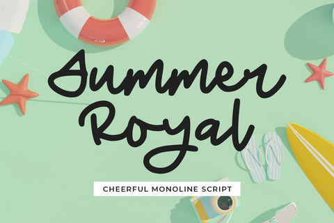 Summer Royal Font Abo Daniel Studio 