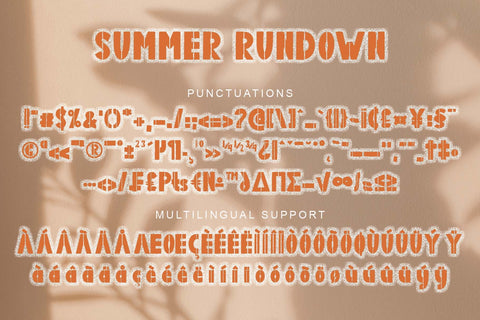 Summer Rundown Font Prasetya Letter 