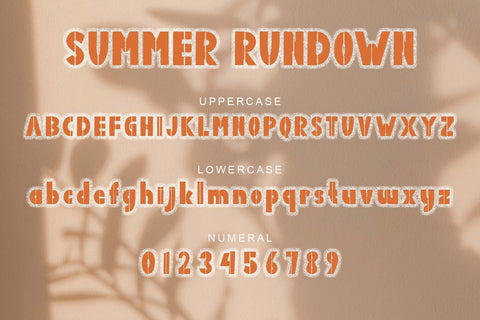 Summer Rundown Font Prasetya Letter 