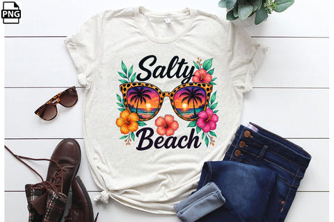 Summer Salty Beach PNG Printable File Sublimation Creativedesigntee 