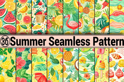 Summer Seamless Pattern Sublimation SVGArt 