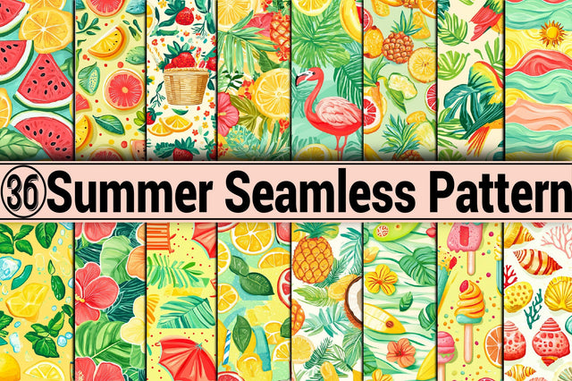 Summer Seamless Pattern Sublimation SVGArt 