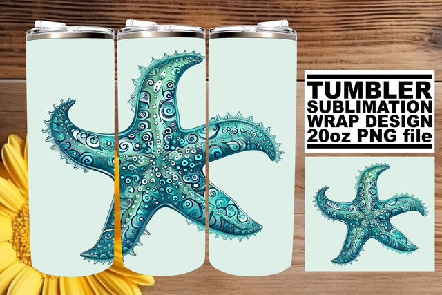 Summer Serenade Tumbler Wrap, Sublimation Design, 20oz, Vibrant Fish Art, Coastal Watercolor Sublimation afrosvg 