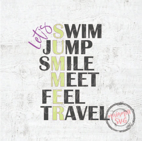 Summer Shirt Svg, Lets' Summer Svg, Cruise Shirt Svg, Summer Vacay Svg, Summer Vibes Svg, Hello Summer Svg, DXF, PNG SVG MaiamiiiSVG 