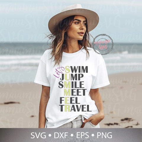 Summer Shirt Svg, Lets' Summer Svg, Cruise Shirt Svg, Summer Vacay Svg, Summer Vibes Svg, Hello Summer Svg, DXF, PNG SVG MaiamiiiSVG 