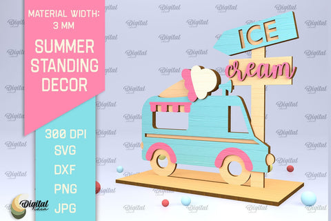 Summer Standing Decor SVG Bundle. Home Decor Laser Cut SVG Evgenyia Guschina 