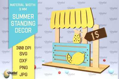 Summer Standing Decor SVG. Home Decor Laser Cut SVG Evgenyia Guschina 