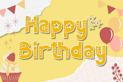 Summer Starshine Font AEN Creative Store 