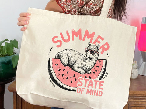 Summer State Of Mind Alpaca PNG, Cute Watermelon Sublimation Design SVG DesignDestine 