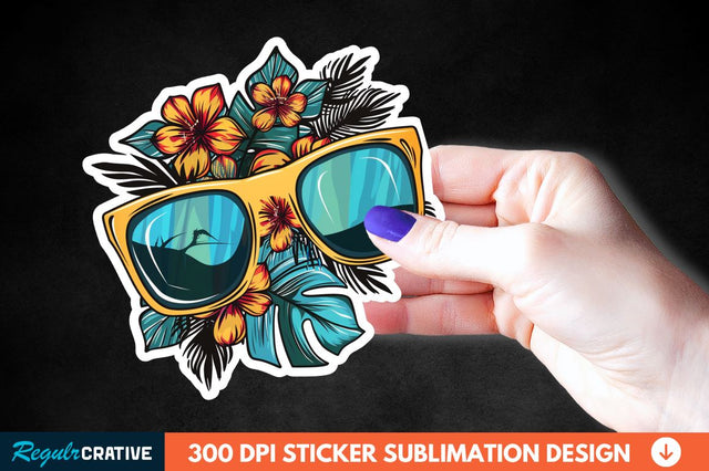 Summer Sticker Clipart Sublimation Regulrcrative 