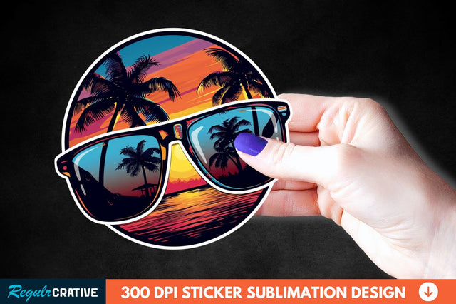 Summer Sticker Clipart Sublimation Regulrcrative 