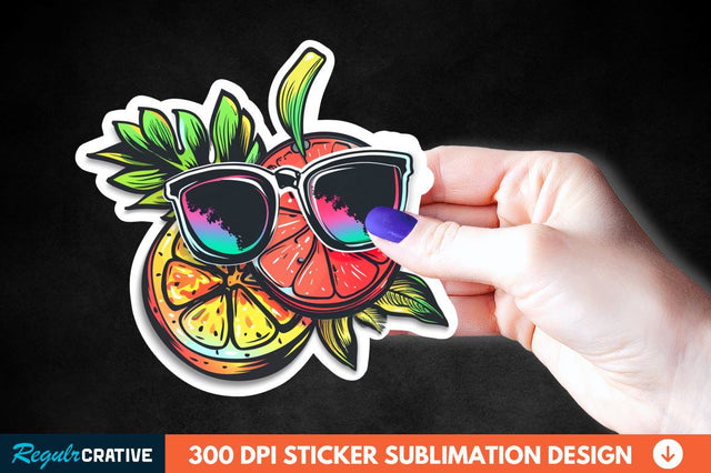 Summer Sticker Clipart Sublimation Regulrcrative 