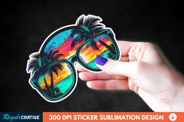 Summer Sticker Clipart Sublimation Regulrcrative 
