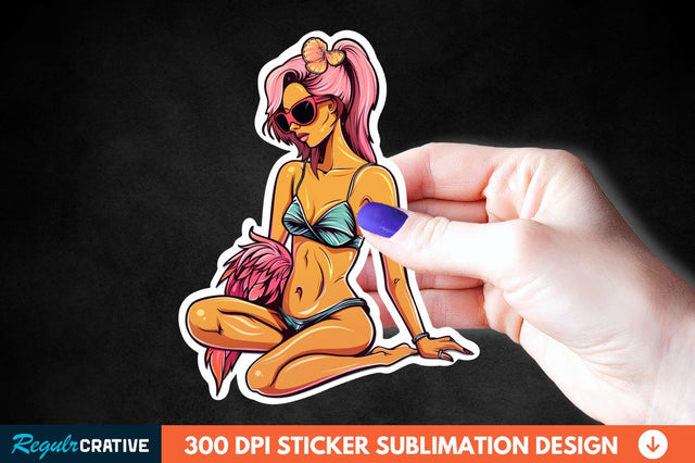 Summer Sticker Clipart Sublimation Regulrcrative 