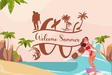 Summer Style Monogram Font Prasetya Letter 
