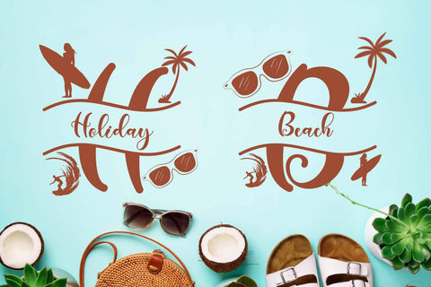 Summer Style Monogram Font Prasetya Letter 