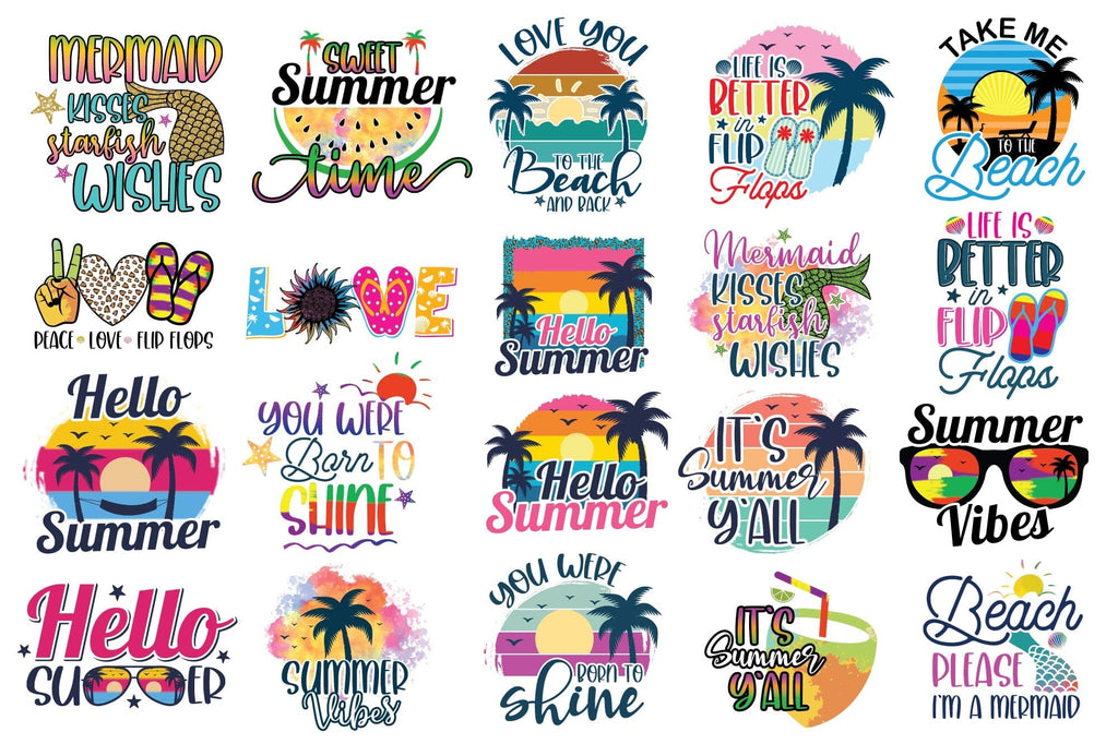 Summer Sublimation Bundle | 20 Designs - So Fontsy