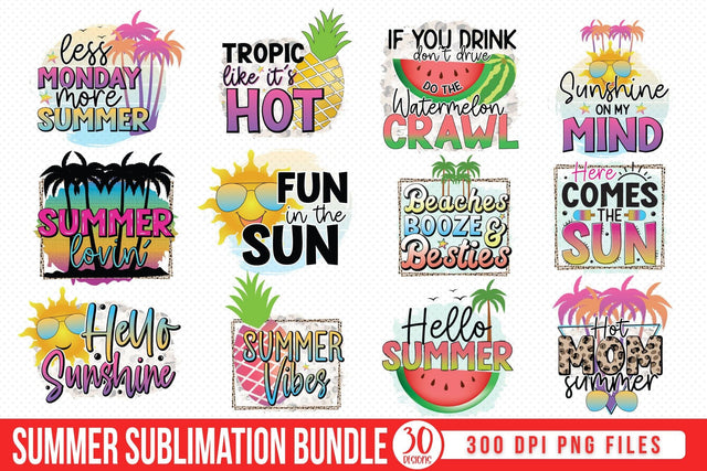 Summer Sublimation Bundle Sublimation CraftLabSVG 