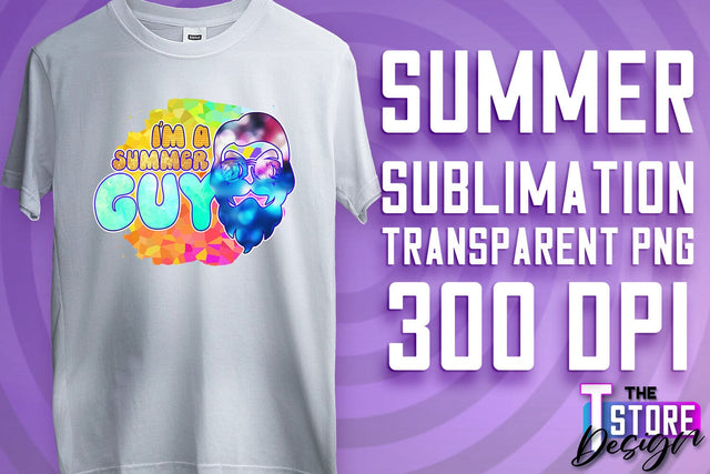 Summer Sublimation | T-Shirt Design | PNG File Sublimation The T Store Design 