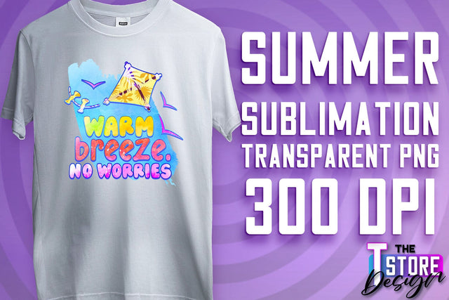 Summer Sublimation | T-Shirt Design | PNG File Sublimation The T Store Design 