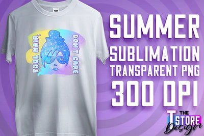 Summer Sublimation | T-Shirt Design | PNG File Sublimation The T Store Design 