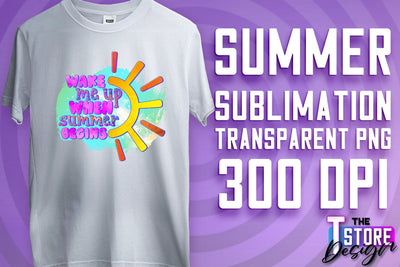 Summer Sublimation | T-Shirt Design | PNG File Sublimation The T Store Design 