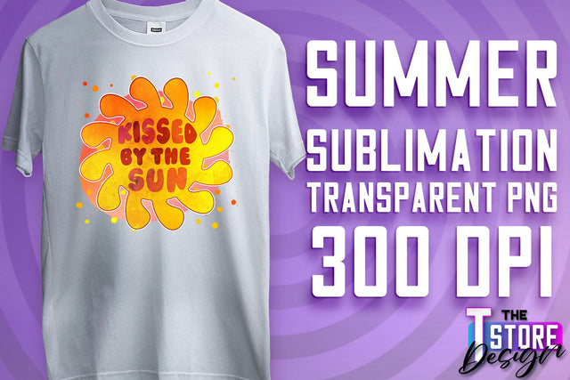 Summer Sublimation | T-Shirt Design | PNG File Sublimation The T Store Design 