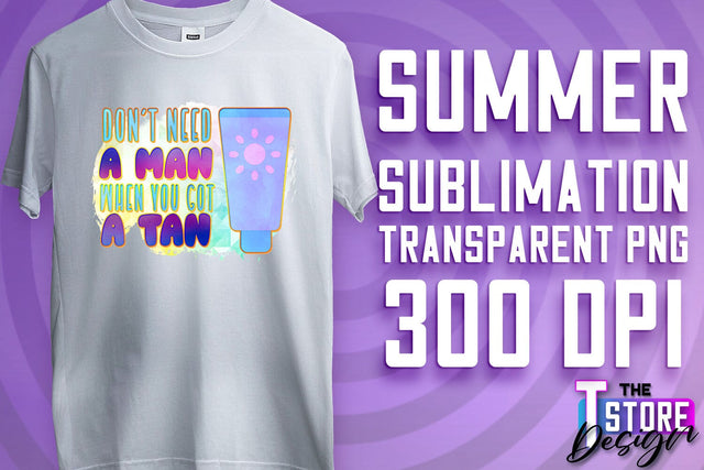 Summer Sublimation | T-Shirt Design | PNG File Sublimation The T Store Design 
