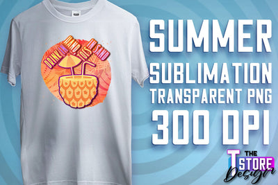 Summer Sublimation | T-Shirt Design | PNG File v.2 Sublimation The T Store Design 
