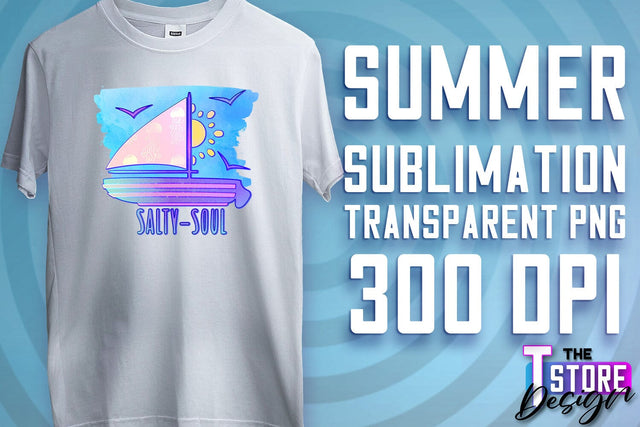 Summer Sublimation | T-Shirt Design | PNG File v.2 Sublimation The T Store Design 