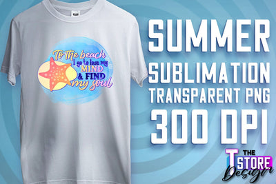Summer Sublimation | T-Shirt Design | PNG File v.2 Sublimation The T Store Design 