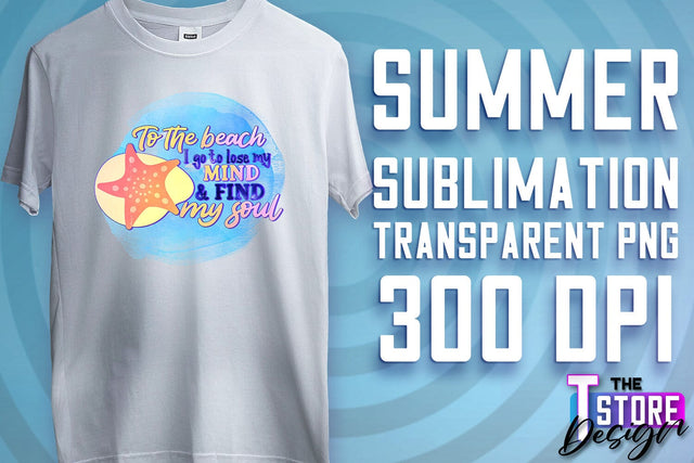 Summer Sublimation | T-Shirt Design | PNG File v.2 Sublimation The T Store Design 