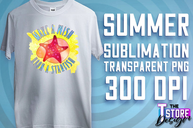 Summer Sublimation | T-Shirt Design | PNG File v.2 Sublimation The T Store Design 
