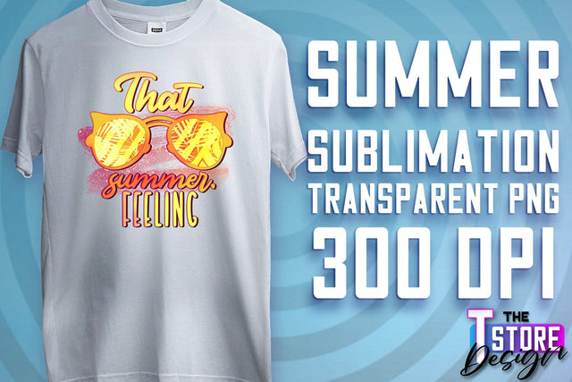 Summer Sublimation | T-Shirt Design | PNG File v.2 Sublimation The T Store Design 