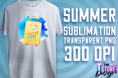 Summer Sublimation | T-Shirt Design | PNG File v.2 Sublimation The T Store Design 