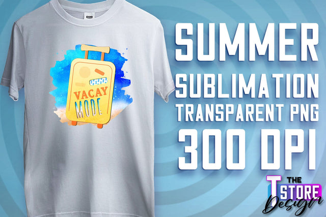 Summer Sublimation | T-Shirt Design | PNG File v.2 Sublimation The T Store Design 