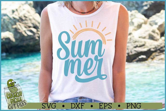 Summer Sun SVG File SVG Crunchy Pickle 