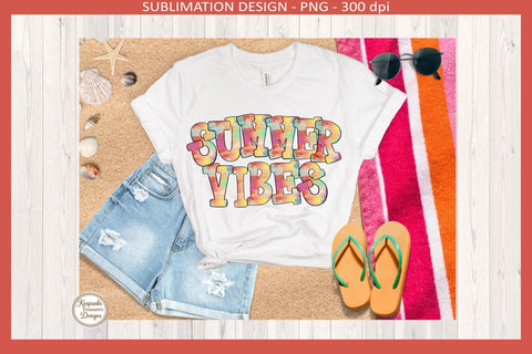 Summer Sunrise Sublimation Png Words, Beach Vibes, Mama, Summer Vibes, Teacher, Sister, Love, Digital Download Sublimation Keepsake Treasures Designs LLC. 
