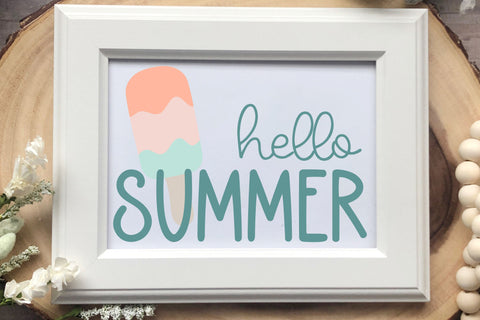 Summer Sunset, Bubbly Handwritten Font for Cricut, Fun Handwriting Font Designing Digitals 