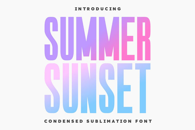 Summer Sunset - Sublimation Font Font Masyafi Studio 
